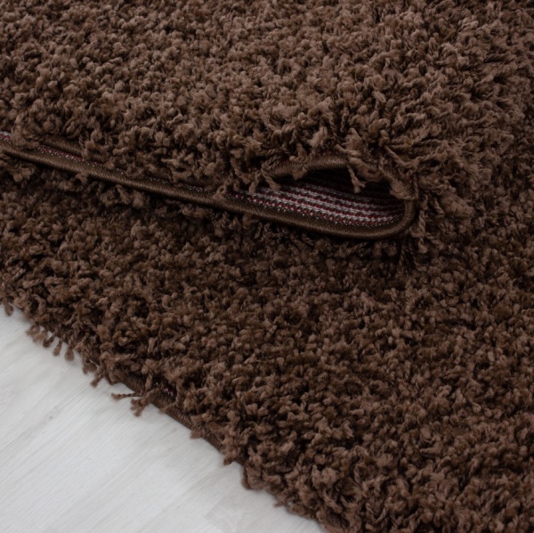 Dream Shaggy Plain Brown Rug